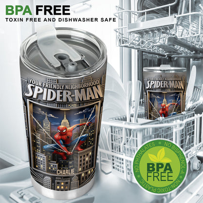 Your Friendly Neighborhood - Personalized Spider Tumbler