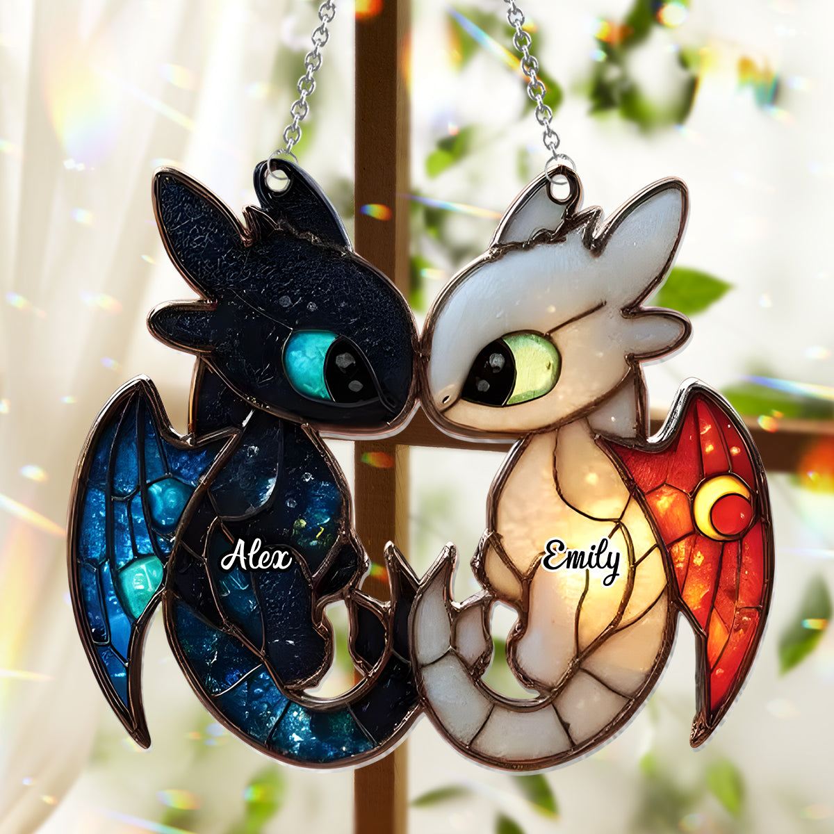 You And Me We Got This - Personalized Mouse Window Hanging Suncatcher Ornament