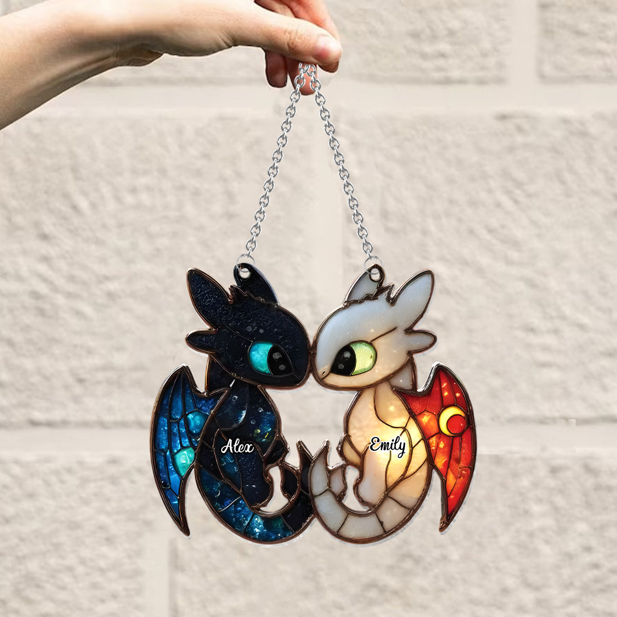 You And Me We Got This - Personalized Mouse Window Hanging Suncatcher Ornament