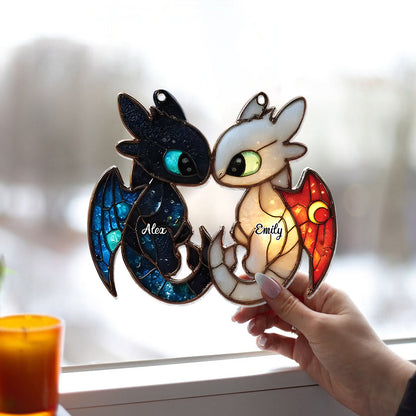 You And Me We Got This - Personalized Mouse Window Hanging Suncatcher Ornament