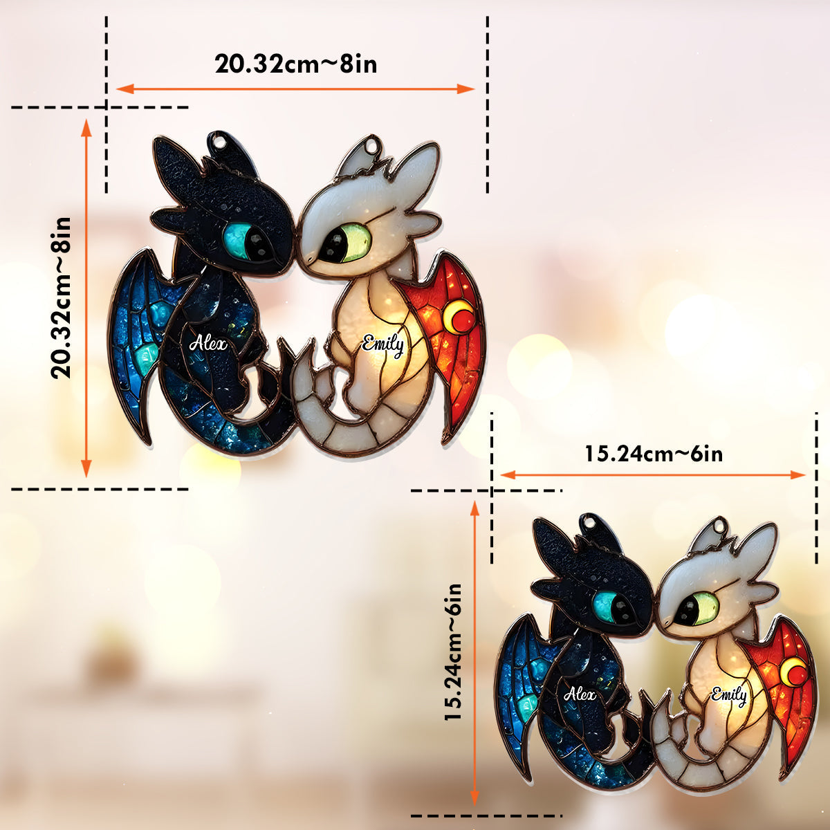 You And Me We Got This - Personalized Mouse Window Hanging Suncatcher Ornament