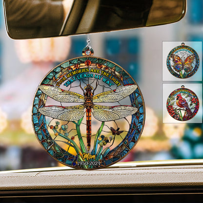 Your Memories Are The Light That Leads My Way - Personalized Memorial Car Ornament