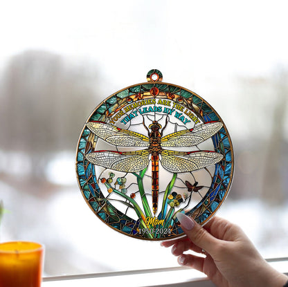 Your Memories Are The Light That Leads My Way - Personalized Memorial Window Hanging Suncatcher Ornament