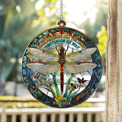 Your Memories Are The Light That Leads My Way - Personalized Memorial Window Hanging Suncatcher Ornament
