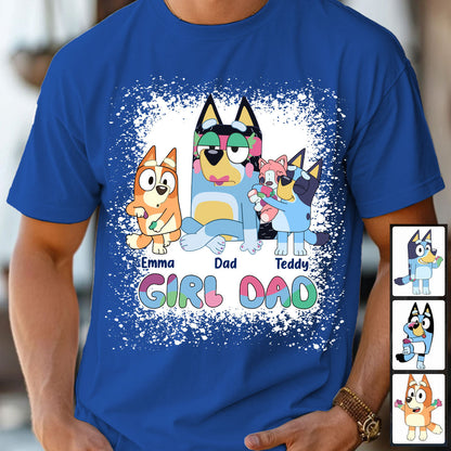 Girl Dad - Personalized Father T-shirt And Hoodie