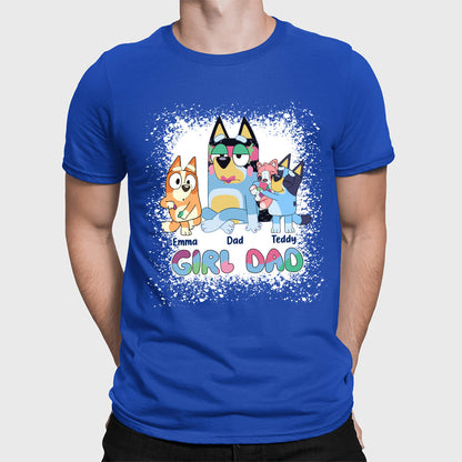 Girl Dad - Personalized Father T-shirt And Hoodie
