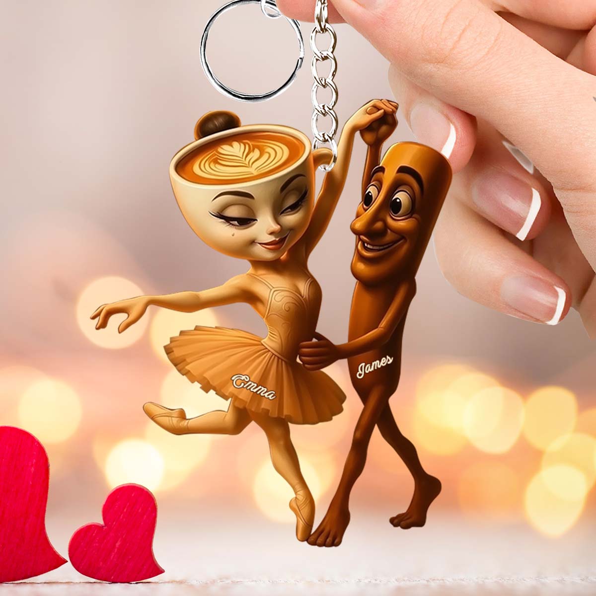I Love You - Personalized Tung Tung Tung Sahur Keychain