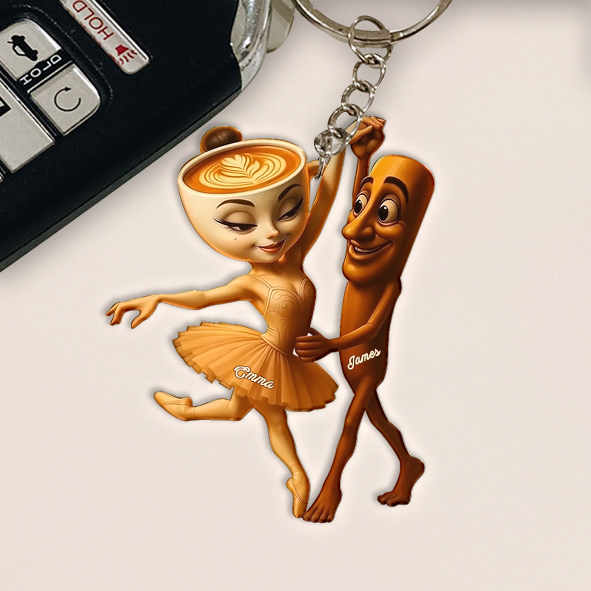 I Love You - Personalized Tung Tung Tung Sahur Keychain
