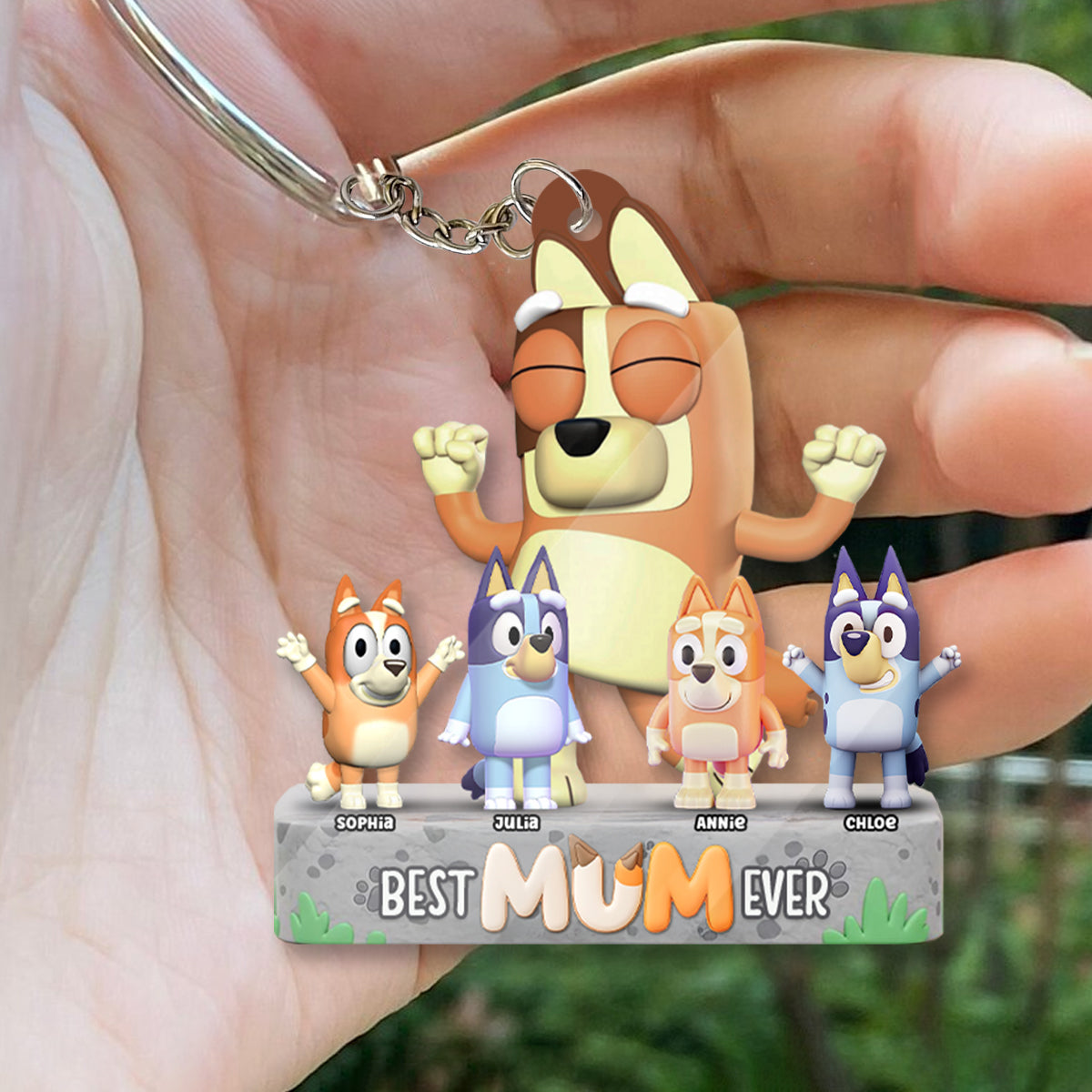 Cool Mum And Dad - Personalized Mother Custom Shaped Keychain