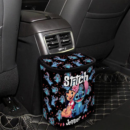 Ohana In The Car - Personalized Ohana Portable Car Trash Can/ Organizer