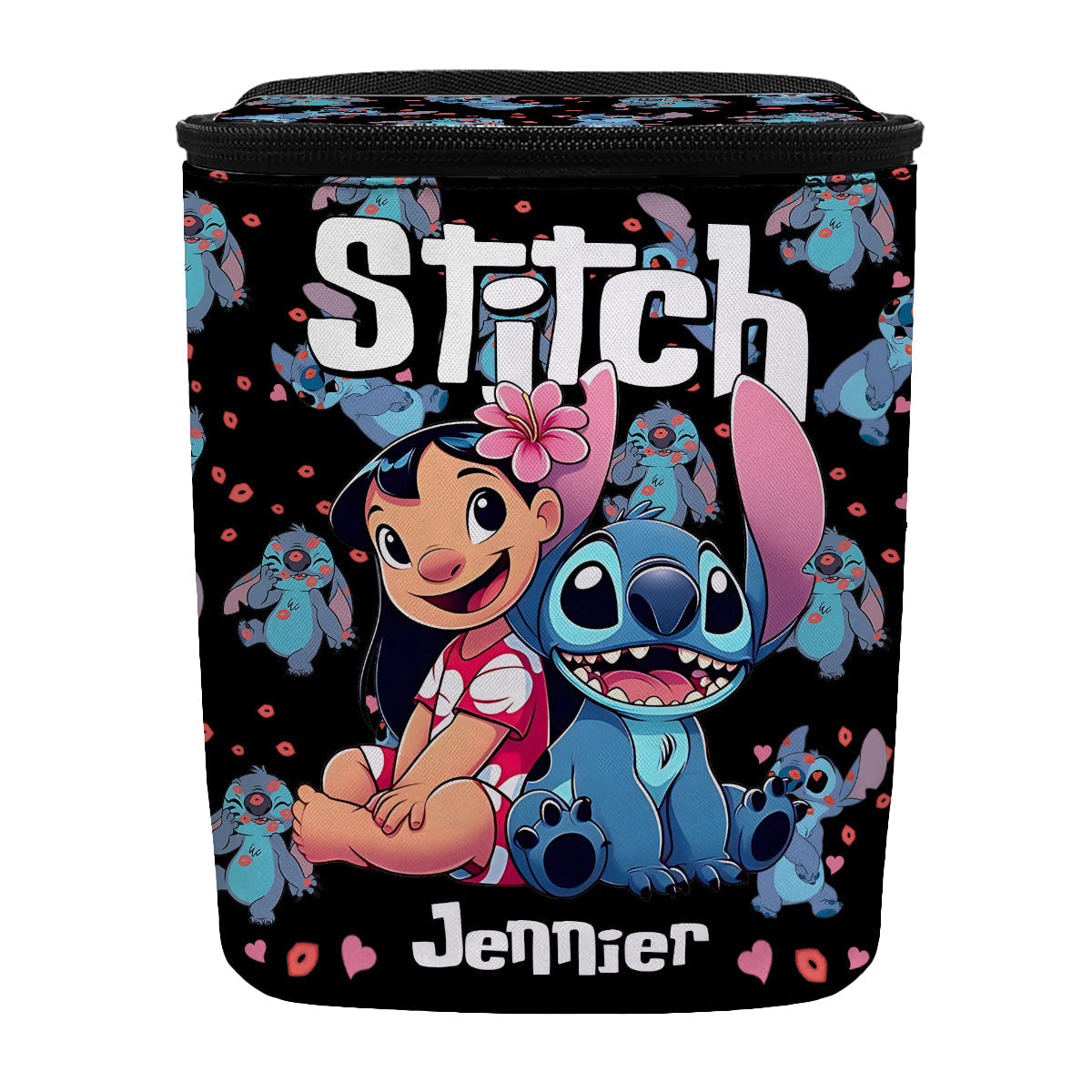 Ohana In The Car - Personalized Ohana Portable Car Trash Can/ Organizer