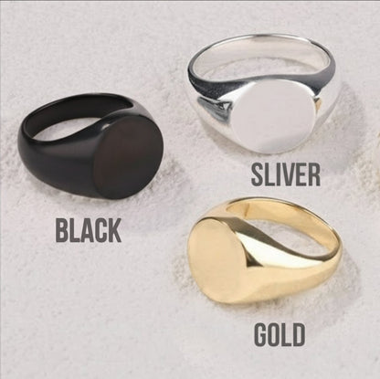 Serve & Protect - Personalized Police Officer Signet Ring