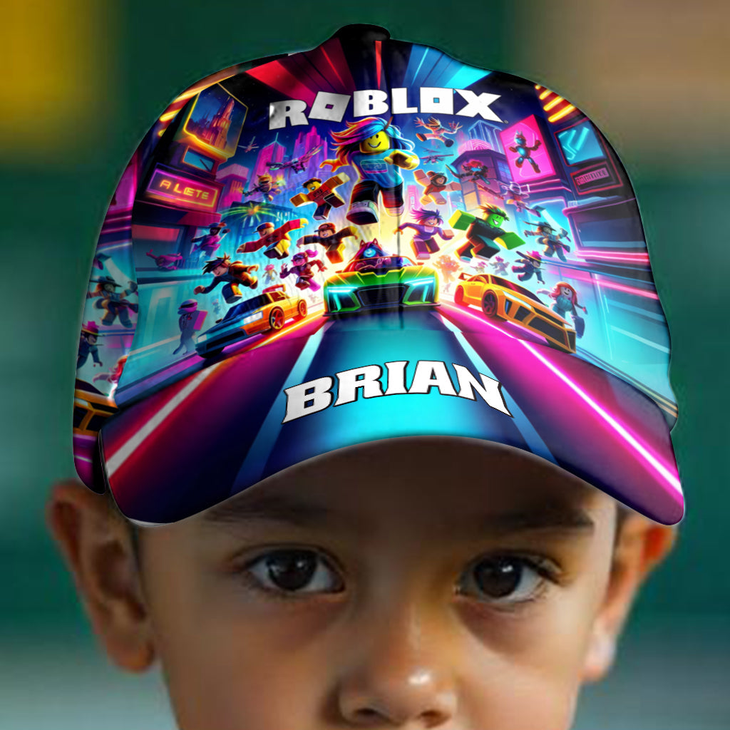 Colorful Hat For Video Game Loving Kid - Personalized Kid Classic Cap