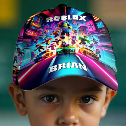 Colorful Hat For Video Game Loving Kid - Personalized Kid Classic Cap