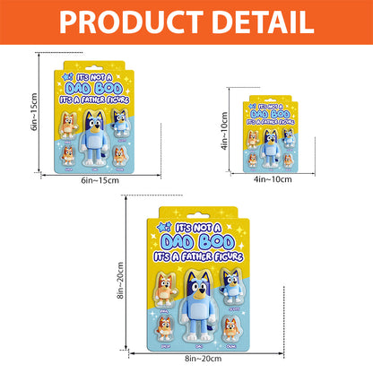 Blue Dad It's Not A Dad Bod It's A Father Figure - Personalized Blue Dog Custom Shaped Acrylic Plaque