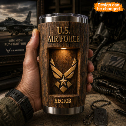 Proud Veteran - Personalized Veteran Tumbler