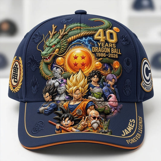 Forever Legend 40th Anniversary - Personalized Seven Balls Classic Cap