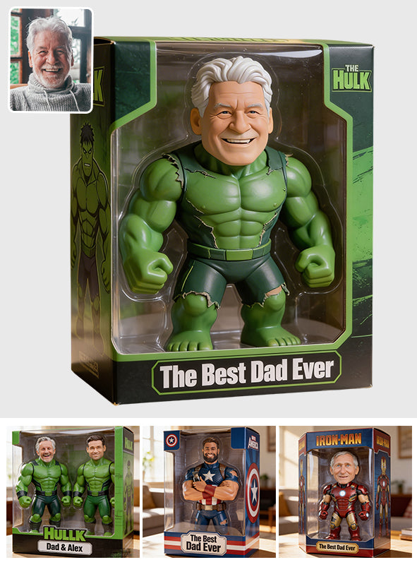 Super Hero Father Gift Idea, Husband Gift - Personalized Father Custom Shaped Acrylic Plaque