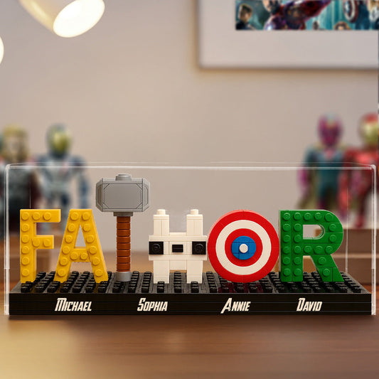 Super Father - Personalized Father Custom Shaped Acrylic Plaque