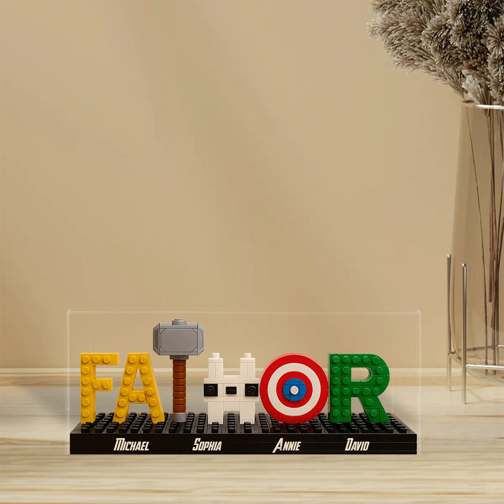 Super Father - Personalized Father Custom Shaped Acrylic Plaque