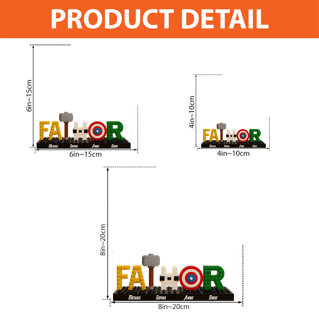 Super Father - Personalized Father Custom Shaped Acrylic Plaque