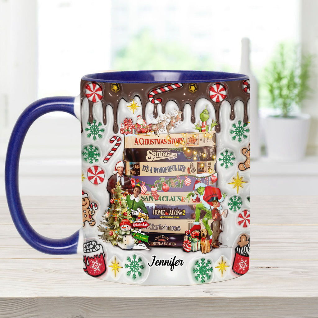 Christmas Movie Watching - Personalized Accent Mug