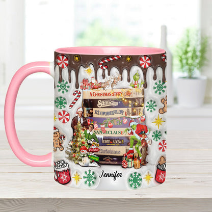 Christmas Movie Watching - Personalized Accent Mug