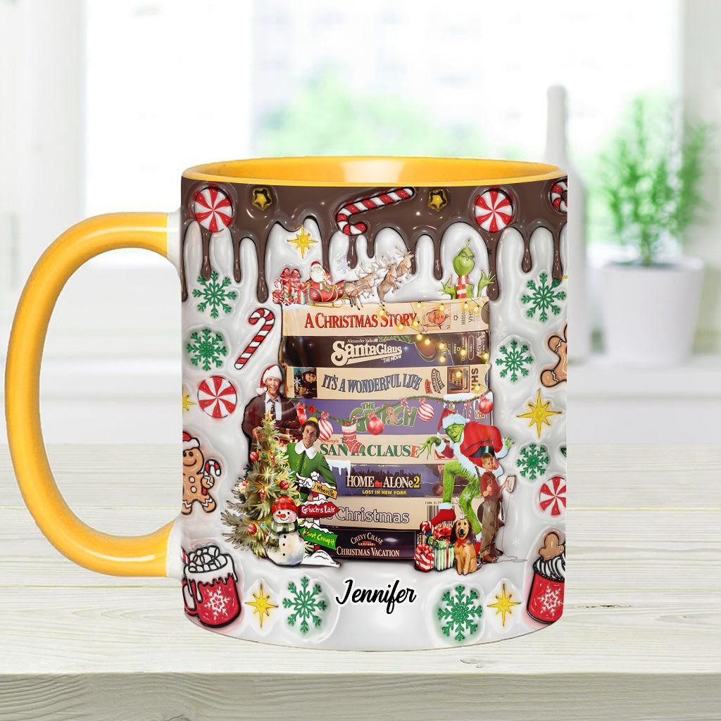 Christmas Movie Watching - Personalized Accent Mug