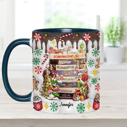 Christmas Movie Watching - Personalized Accent Mug
