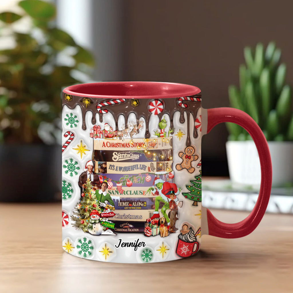Christmas Movie Watching - Personalized Accent Mug