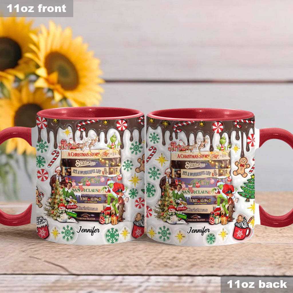 Christmas Movie Watching - Personalized Accent Mug