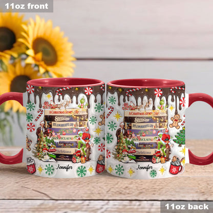 Christmas Movie Watching - Personalized Accent Mug