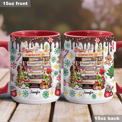 Christmas Movie Watching - Personalized Accent Mug