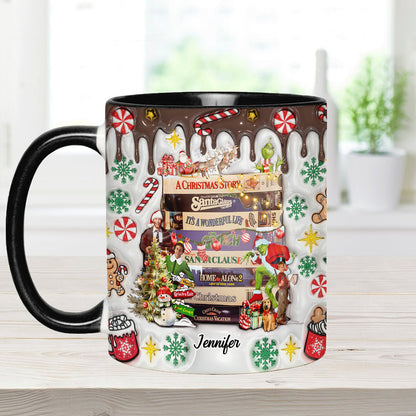 Christmas Movie Watching - Personalized Accent Mug