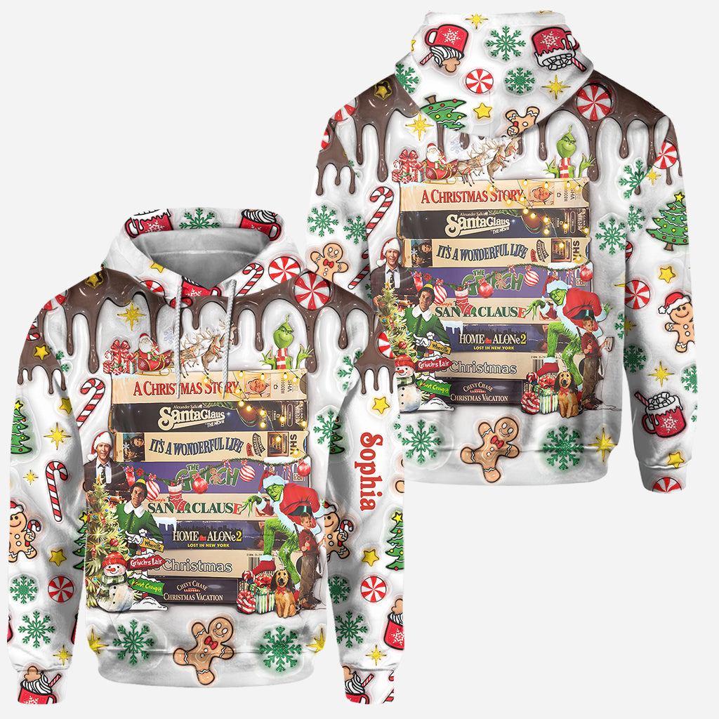 Christmas Movie Watching - Personalized Christmas Movie Hoodie and Leggings