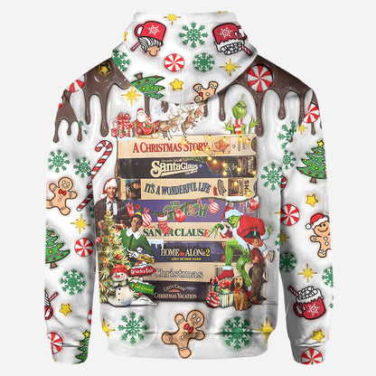 Christmas Movie Watching - Personalized Christmas Movie Hoodie and Leggings