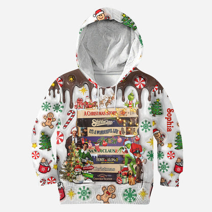 Christmas Movie Watching - Personalized Christmas Movie Hoodie and Leggings