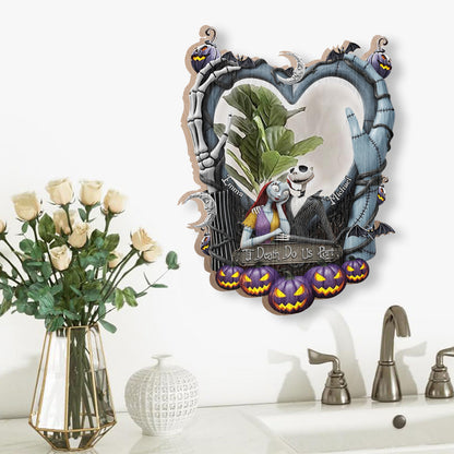 Til Death Do Us Part - Personalized Nightmare Wall Hanging Mirror