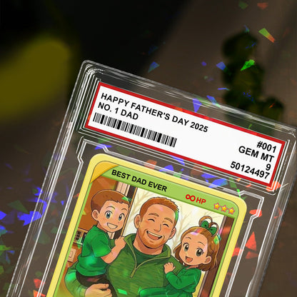 Best Dad Ever - Personalized Monster Trainer Hologram Acrylic Plaque