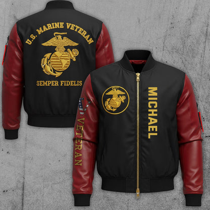 Veteran - Personalized Veteran Bomber Jacket