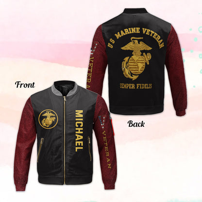 Veteran - Personalized Veteran Bomber Jacket