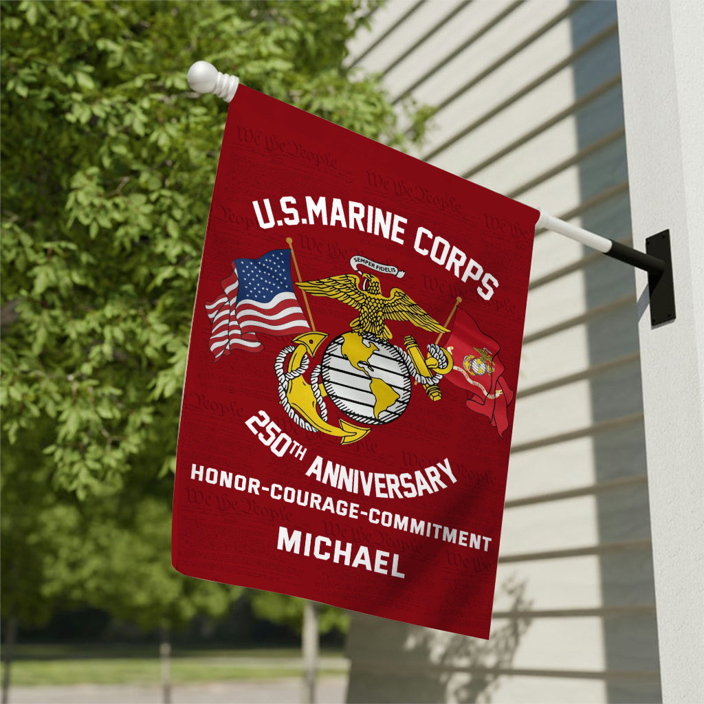 250th Anniversary - Personalized Veteran Garden Flag