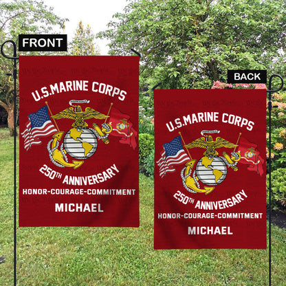 250th Anniversary - Personalized Veteran Garden Flag