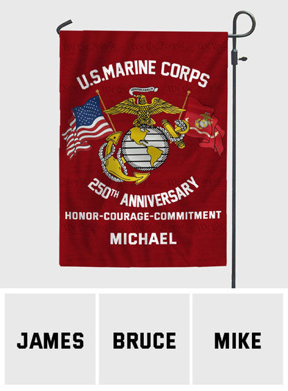250th Anniversary - Personalized Veteran Garden Flag