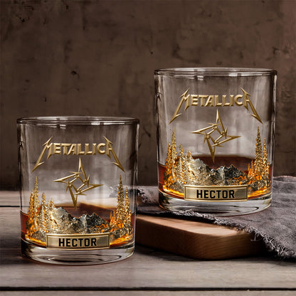 Rock & Roll - Personalized Music Band Whiskey Glass