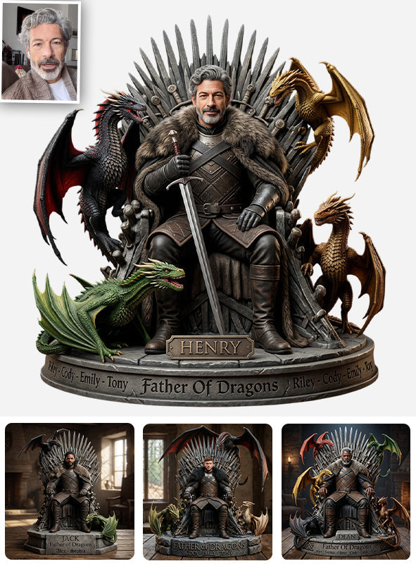 Father Of Dragons - Personalized Thrones Game Custom Shaped Acrylic Plaque