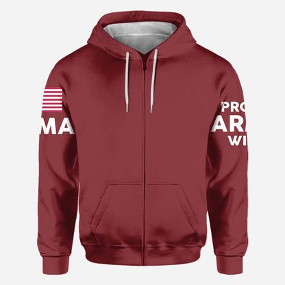 I Wear Red On Fridays - Personalized Veteran All Over Shirt
