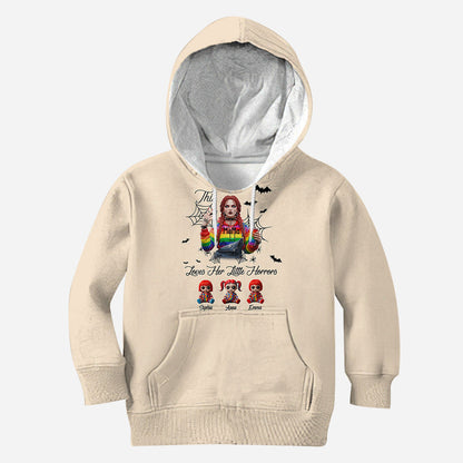 This Mama Loves Her Little Horror - Personalized Horror Character All Over Shirt