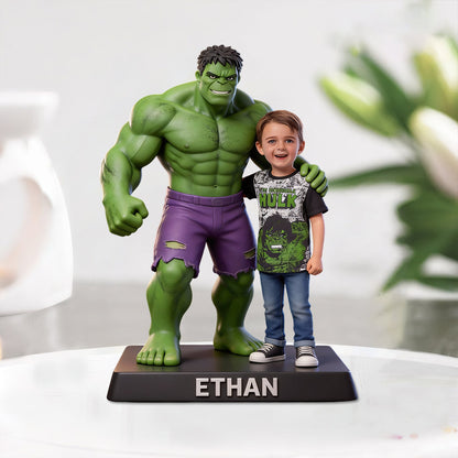 Green Giant Friend - Personalized Superhero Custom Shaped Acrylic Plaque