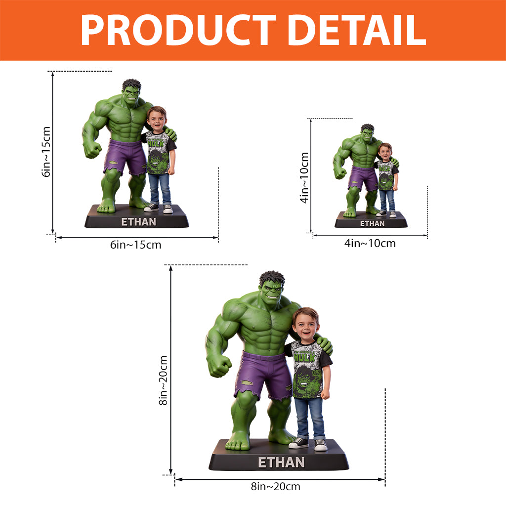 Green Giant Friend - Personalized Superhero Custom Shaped Acrylic Plaque